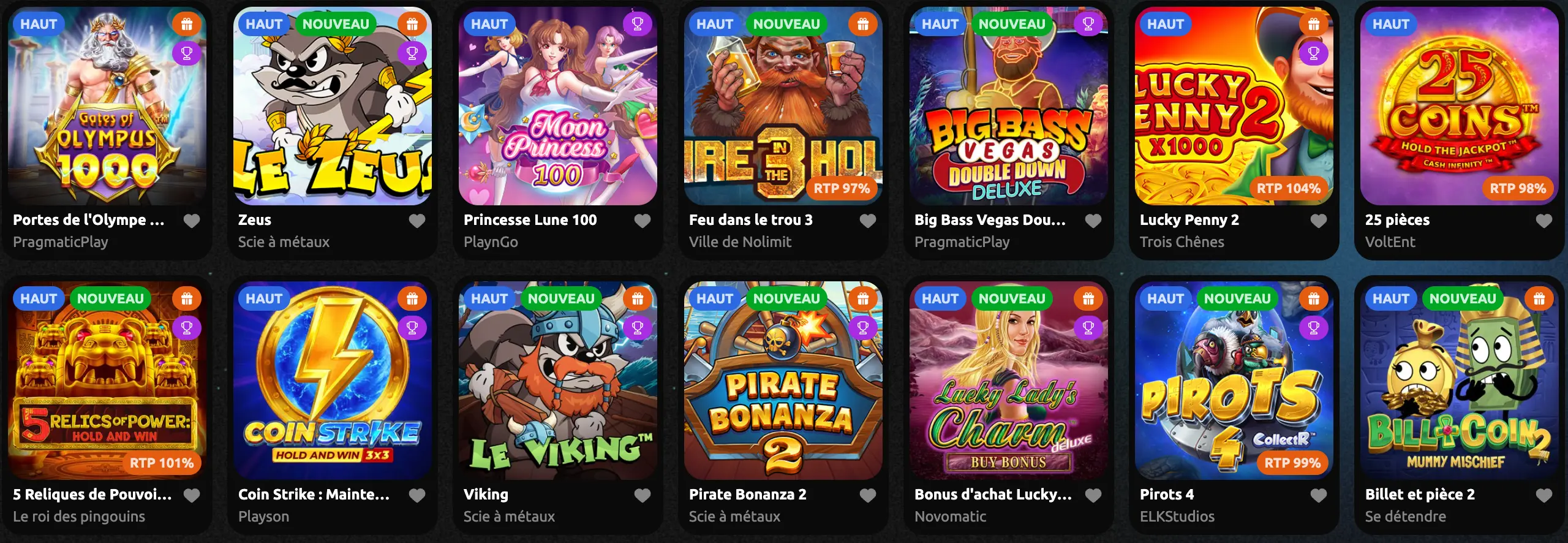 Jeux de casino Hexabet
